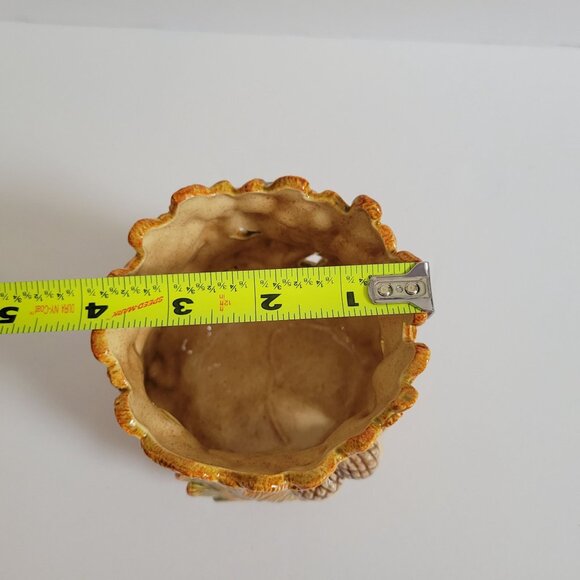 Handcrafted Ceramic Leaf & Acorn Candle Holder - Picture 7 of 12